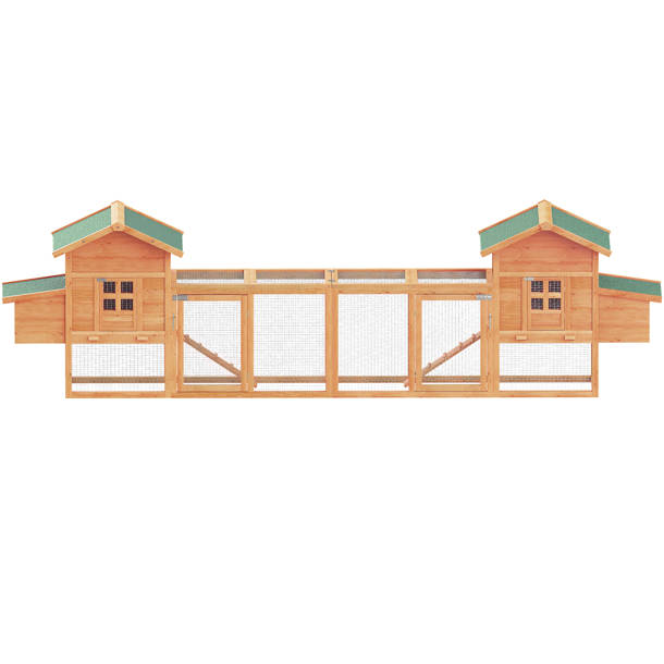 Tucker Murphy Pet™ Gantz Weather Resistant Rabbit Hutch with Ramp